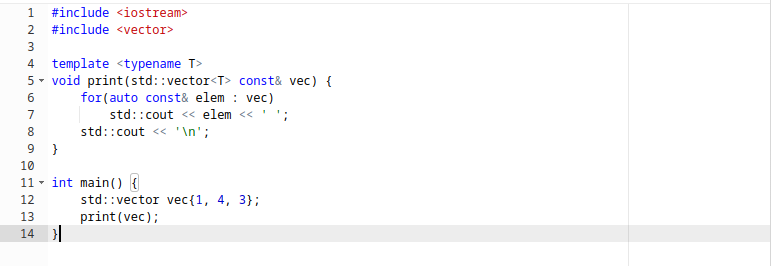 Code editor view