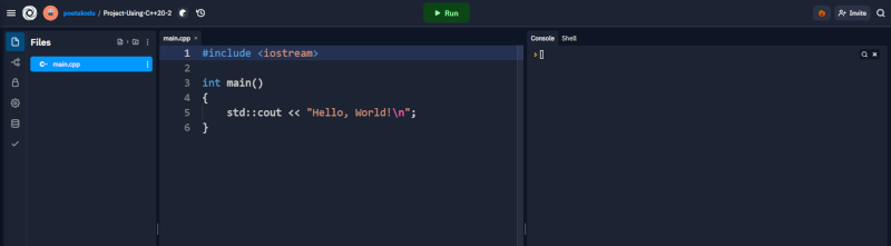 C++ code editor