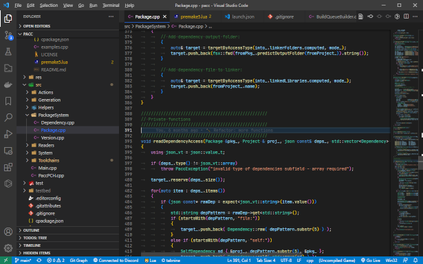 Visual Studio Code editor